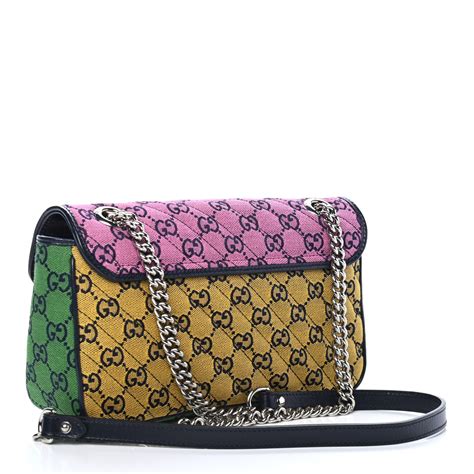 gucci multi color purse|white Gucci marmont small.